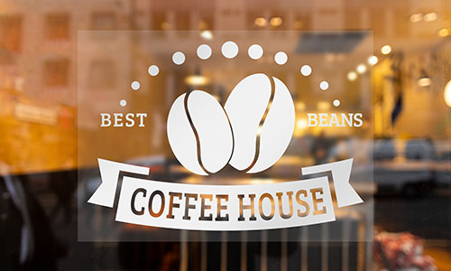 Coffee House Window Decal